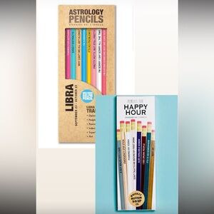 ASTROLOGY PENCILS LIBRA & WHISKEY RIVER
Pencils for Happy Hour